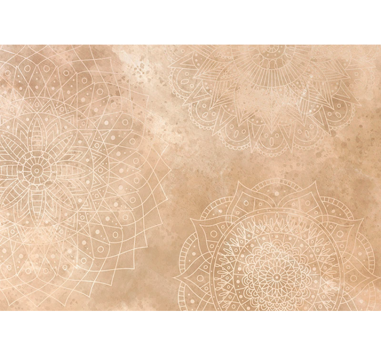 Blind beige vintage mandalas - TenStickers