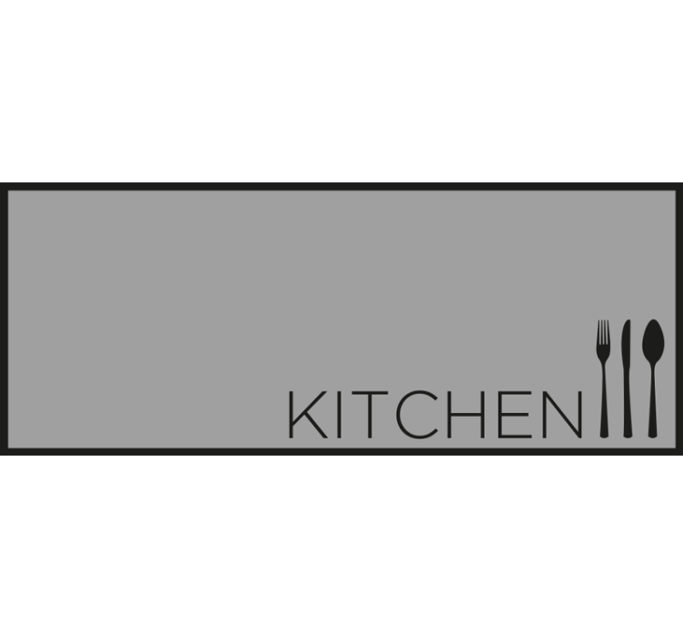 Blind grey modern kitchen design - TenStickers