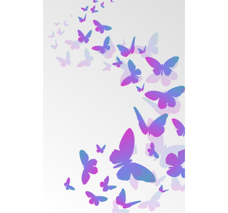 Gradient Butterfly Ensemble butterflies blind - TenStickers