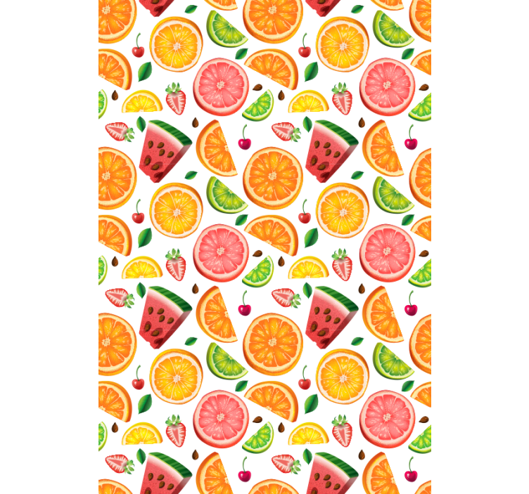Citrus Watermelon Pattern blind fruit and vegetables - TenStickers