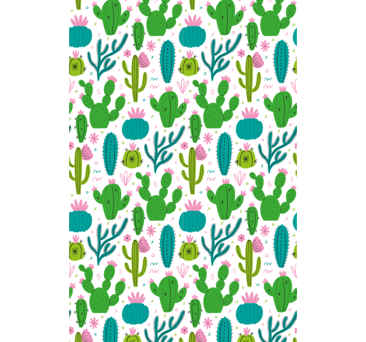 Cacti Illustration Pattern cactus blind - TenStickers