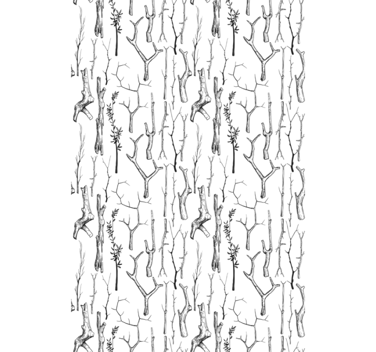 Branches Silhouette tree blind - TenStickers