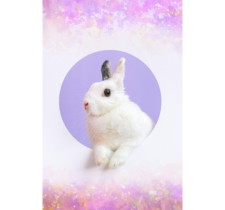 Rabbit Portrait animals blind - TenStickers