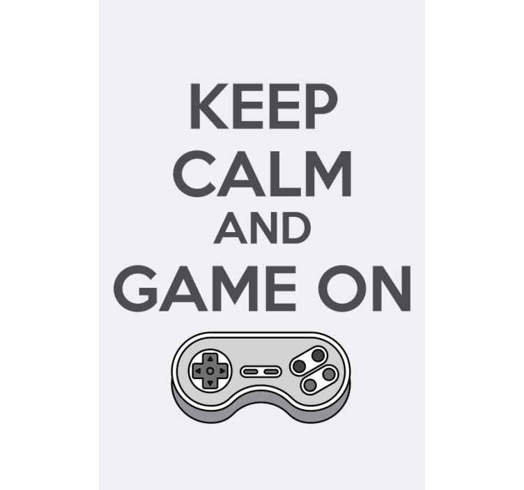 Keep calm and game on Geek blind - TenStickers