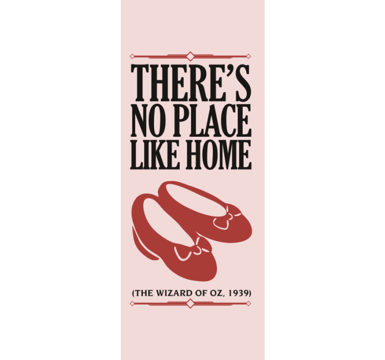 No Place Like Home Quote text blind - TenStickers