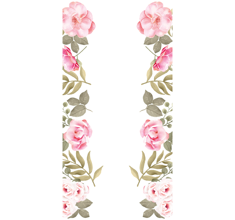 Gentle Blush Roses blind flowers and plants - TenStickers