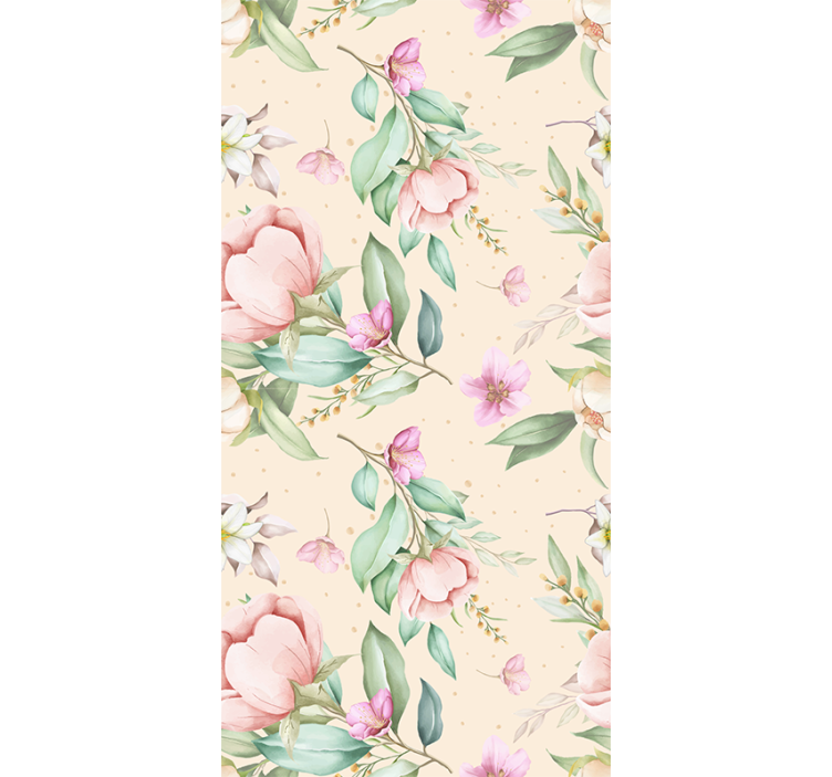 Original floral design Balcony blind - TenStickers