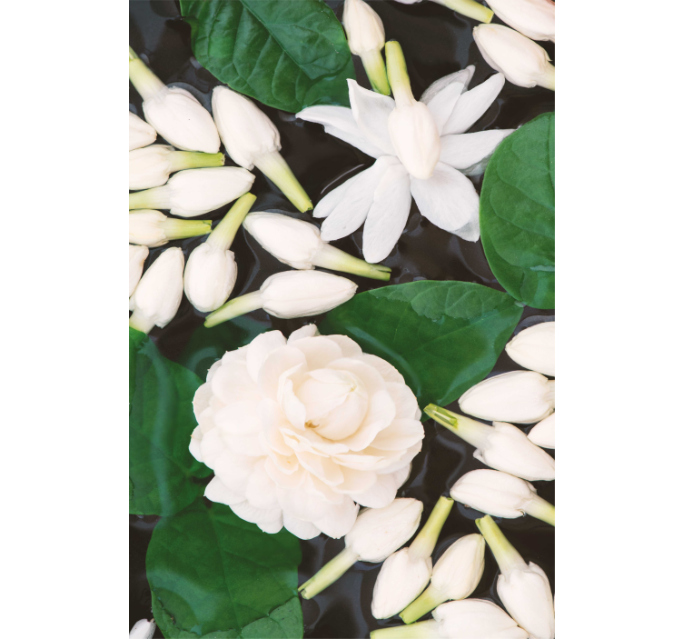 Graceful Blossom Composition blind flowers and plants - TenStickers