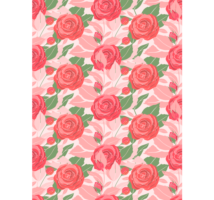 Elegant Rose Pattern blind flowers and plants - TenStickers