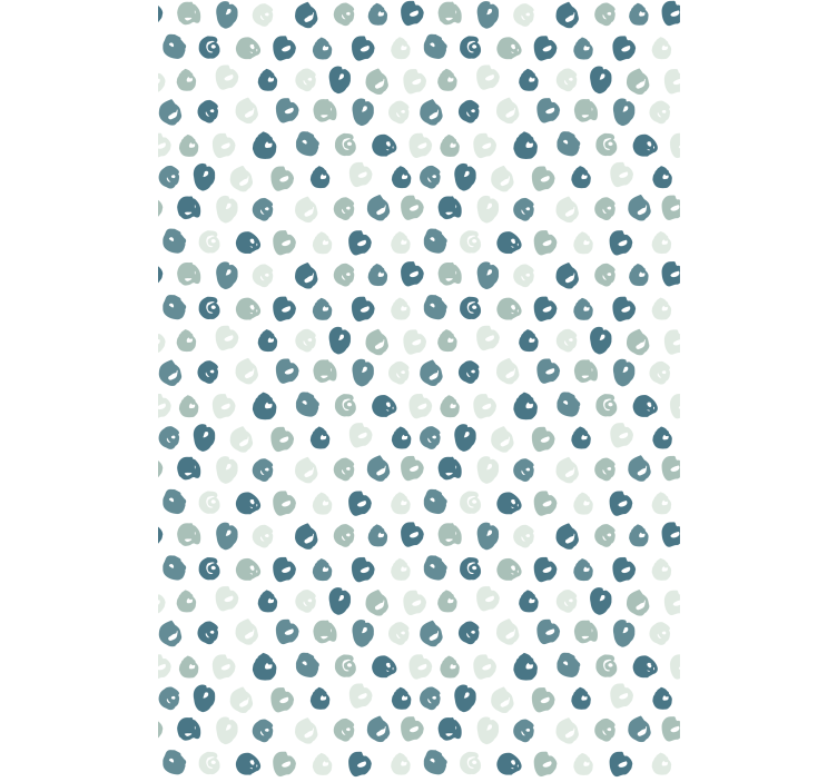 Blue painted dots living room blind - TenStickers