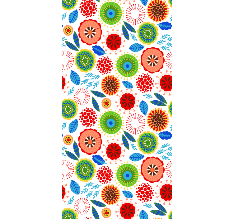 Multicolour Polish Flower blind - TenStickers