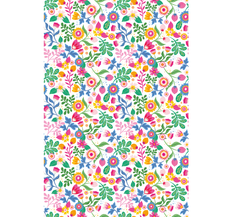 Exotic multicolor  Flowers and plant blind - TenStickers