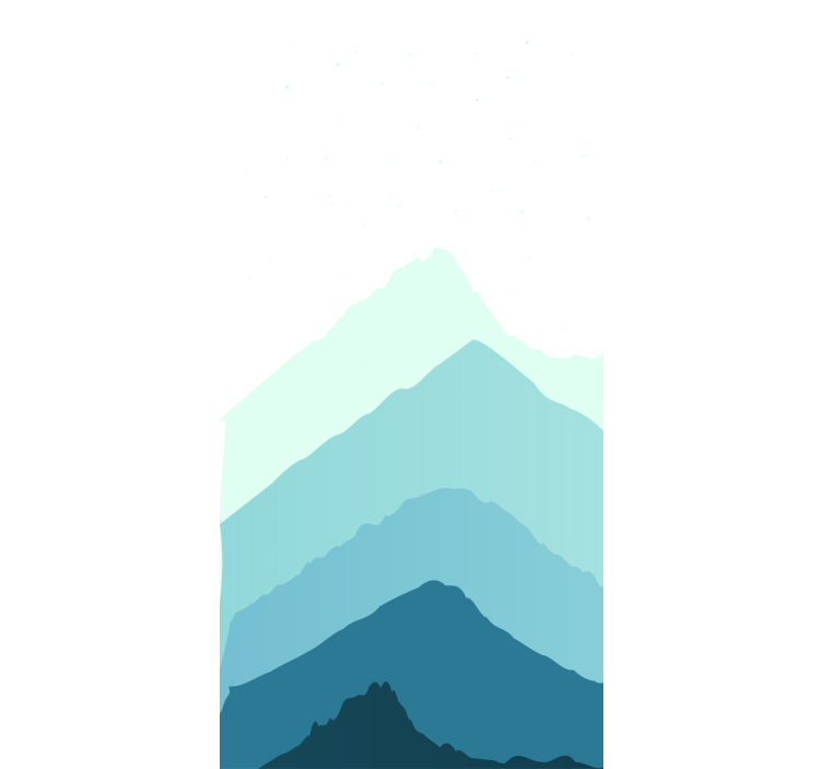 Mountain silhouette layers blind original - TenStickers