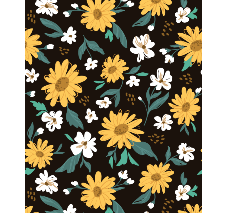 Lively Botanical Motif blind flowers and plants - TenStickers