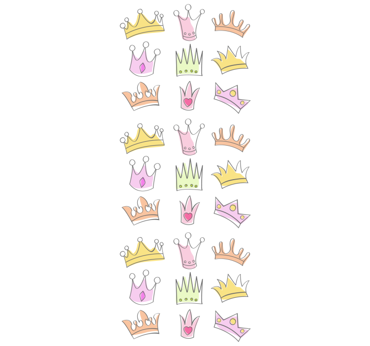 Crown pattern motif blind children - TenStickers