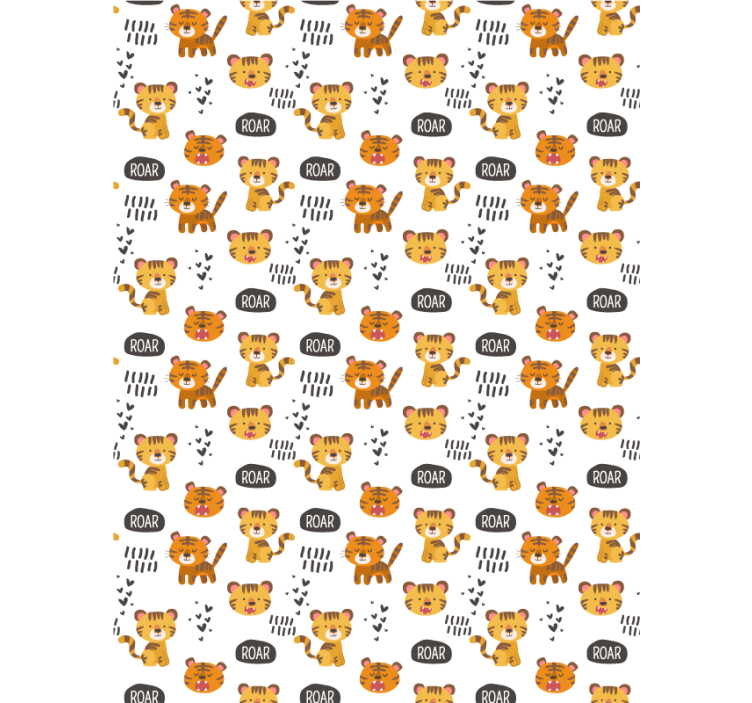 Baby tigers roaring blind children - TenStickers