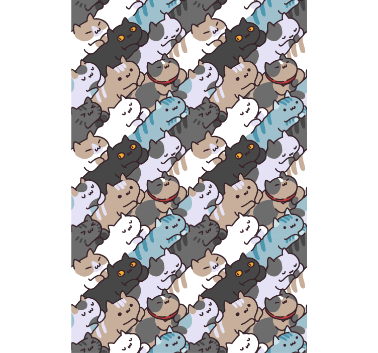 Cute cats sleeping pattern Childrens blind - TenStickers