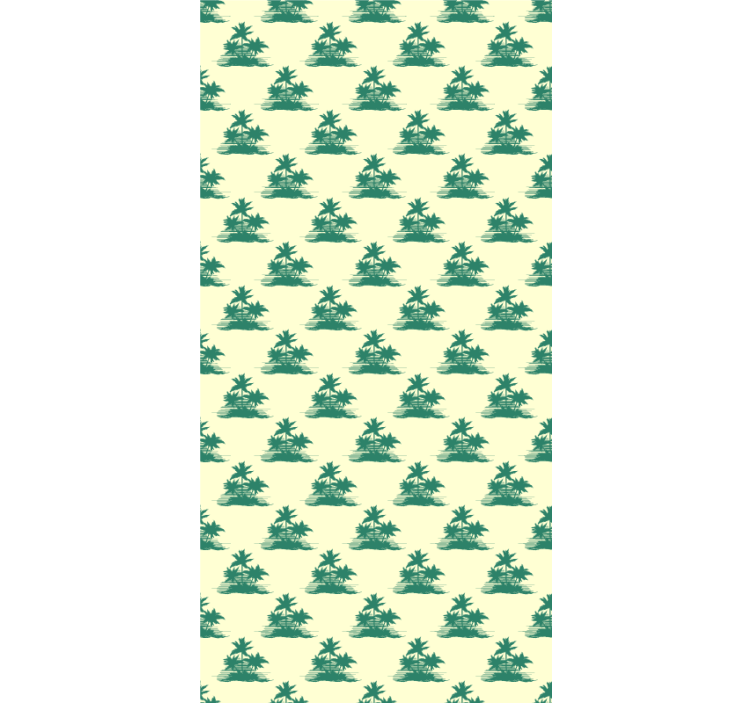 Tropical Palm Silhouettes tree blind - TenStickers