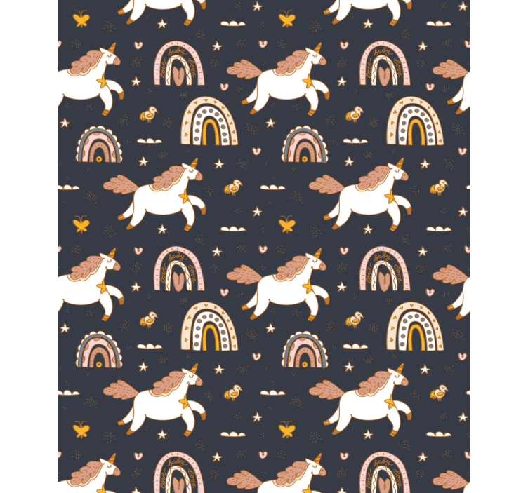 Charming unicorn motif blind children - TenStickers