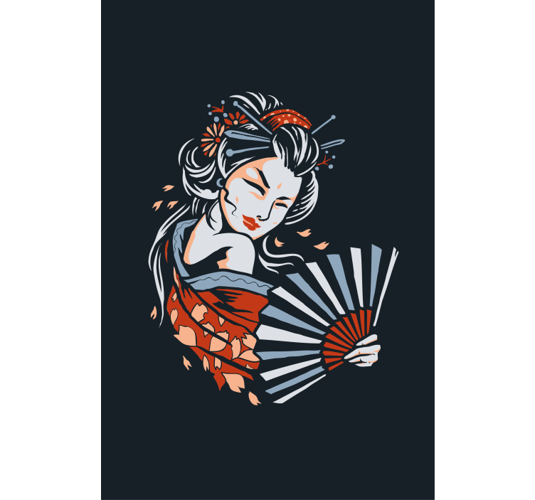 Graceful fan dance blind original - TenStickers
