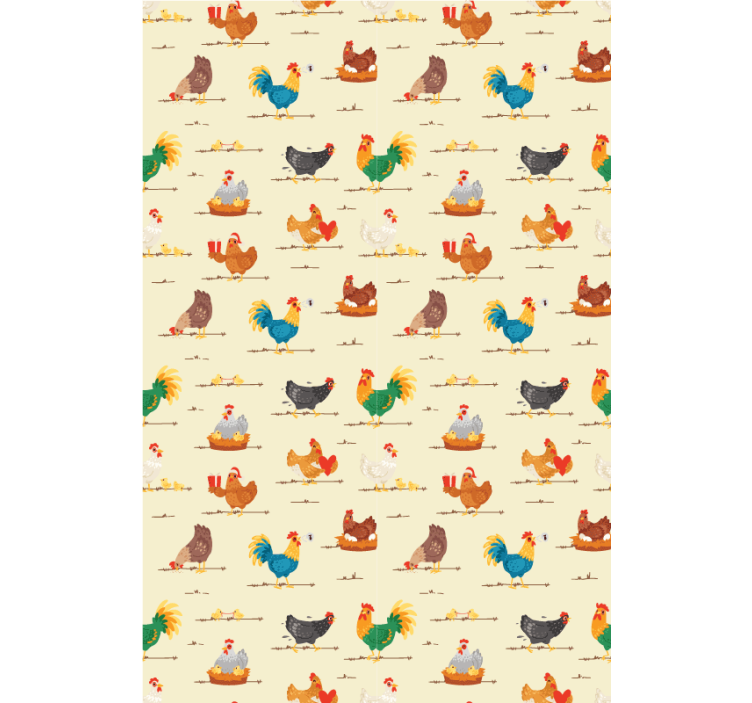 Chickens and Roosters animals blind - TenStickers