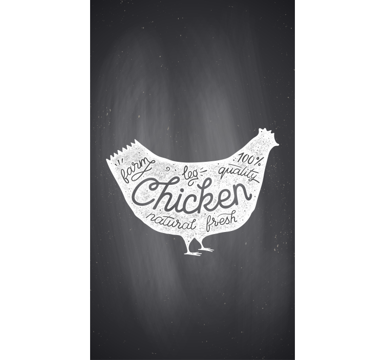 Farm fresh chicken blind kitchen - TenStickers