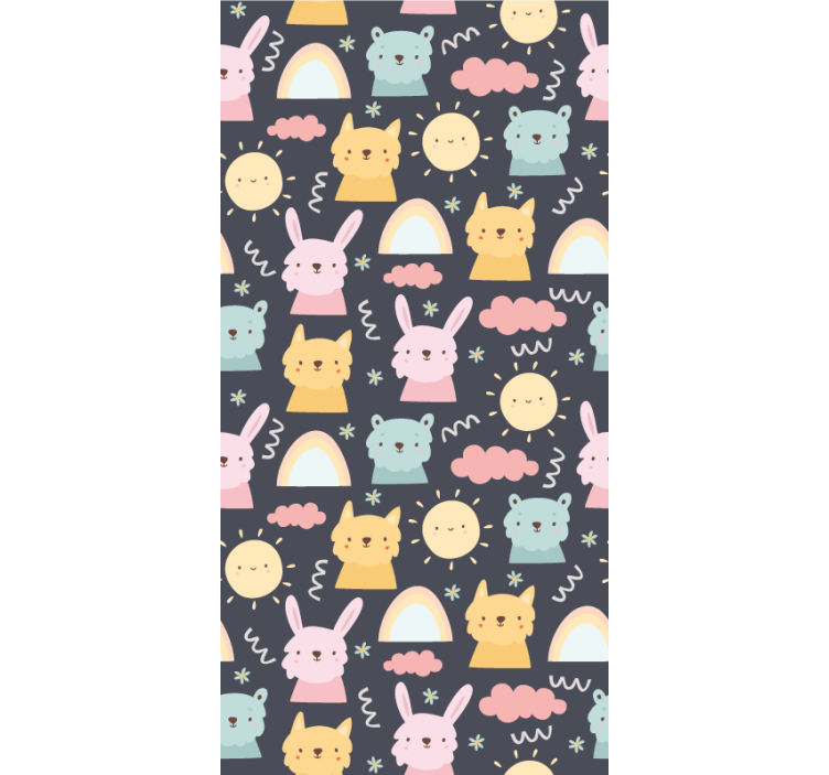 PLAYFUL ANIMALS PATTERN fun blind - TenStickers