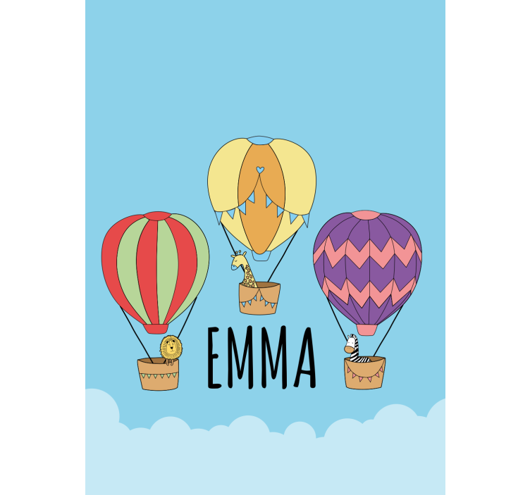 Balloon adventure with name blind children - TenStickers