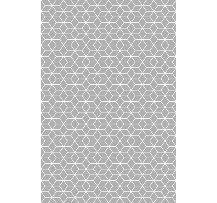 Pattern roller blind in hexagonal grey design - TenStickers