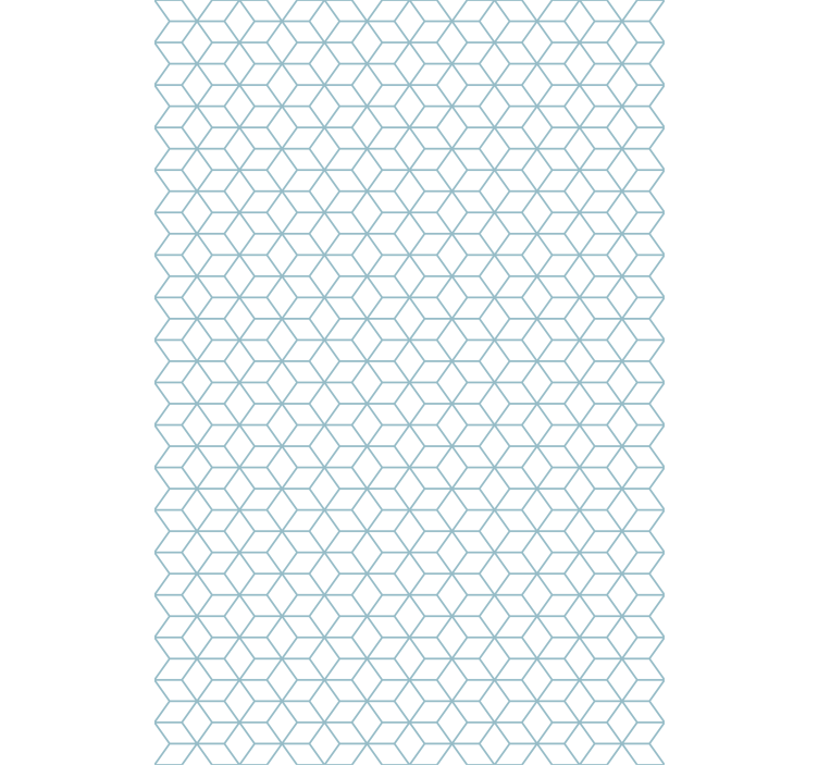 Hexagon outline pattern Nordic blind - TenStickers