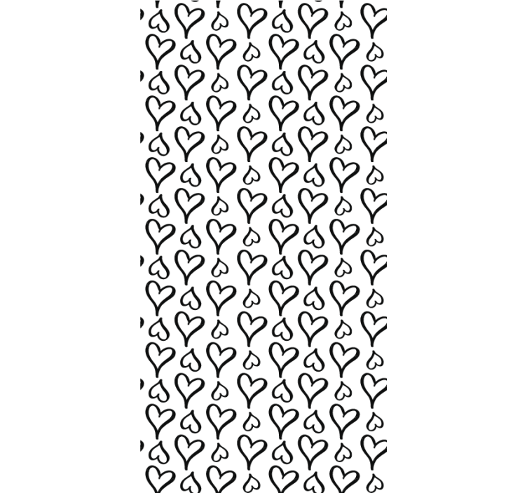 Black and white hearts love blind - TenStickers