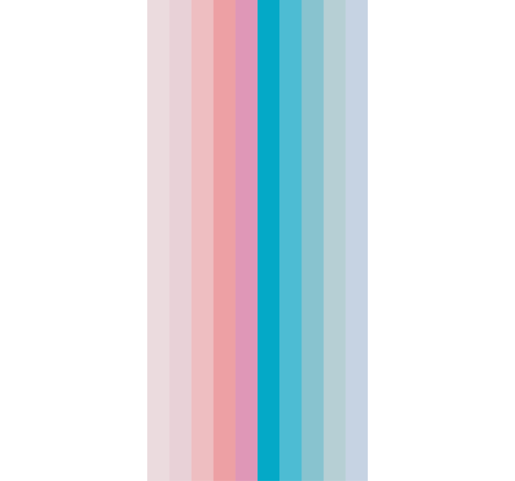 Striped pink and blue blind - TenStickers