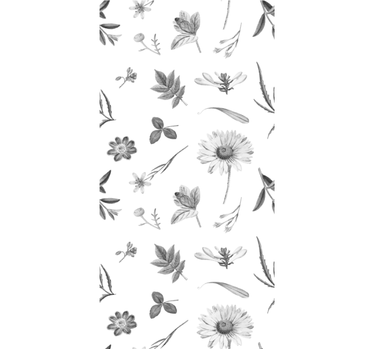 Botanical Garden Motif blind flowers and plants - TenStickers