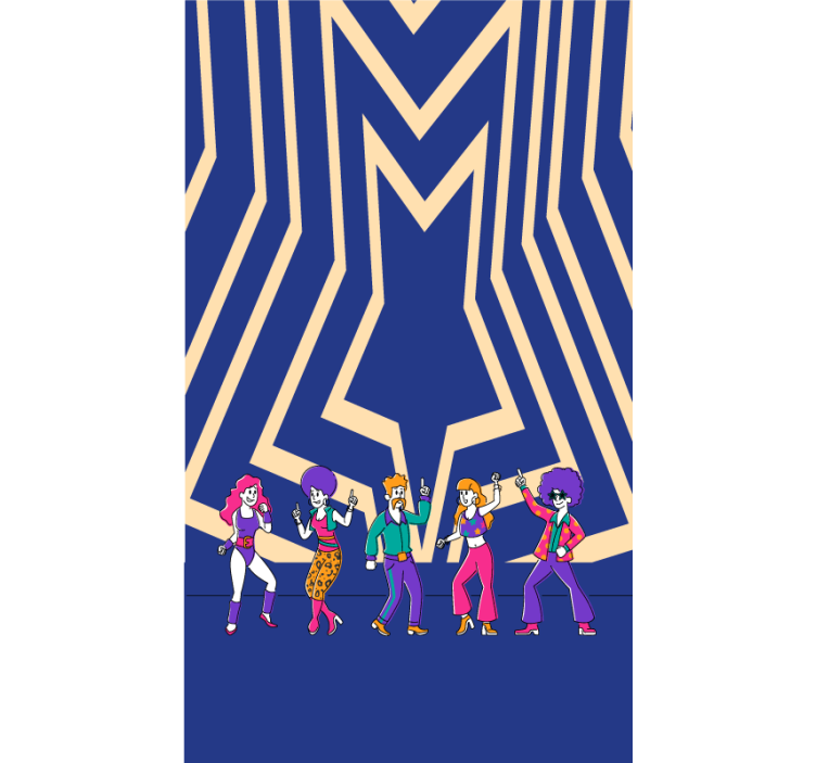 Disco Dance Vibe fun blind - TenStickers