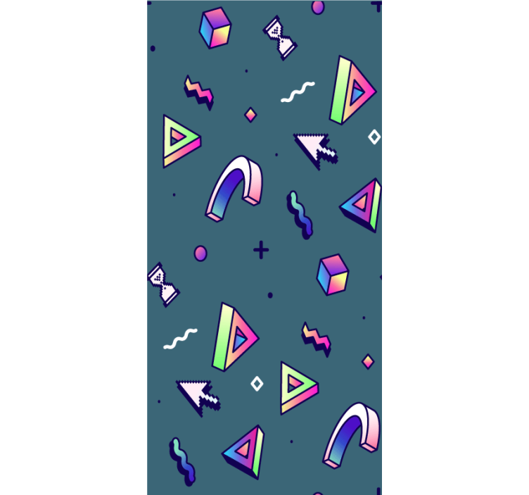Geometric Playful Shapes fun blind - TenStickers