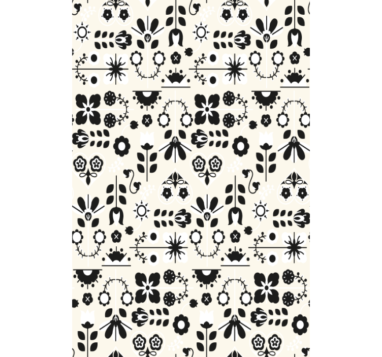 Floral roller blind with delightful floral designs - TenStickers