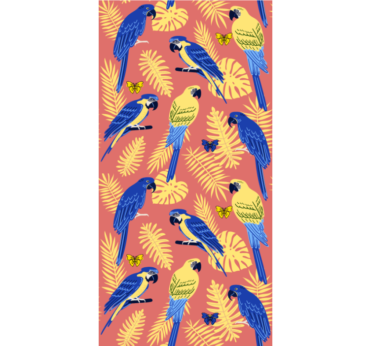 Colorful Parrots Display animals blind - TenStickers