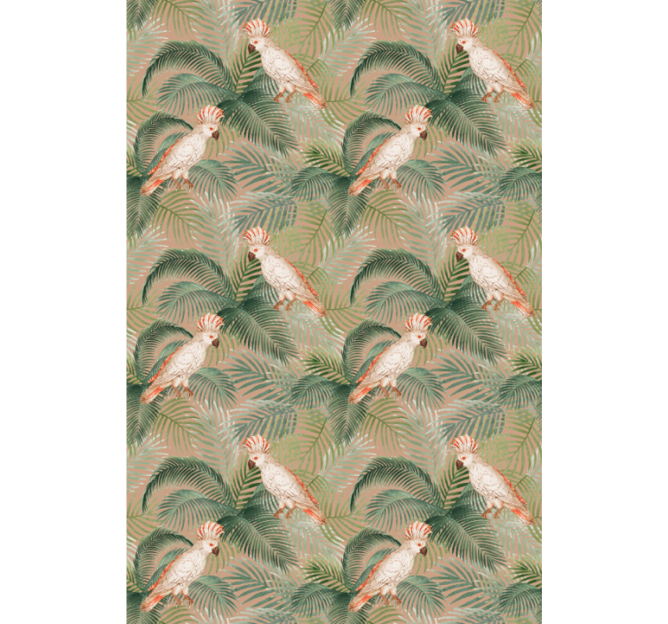 Cockatoo and Leaves animals blind - TenStickers