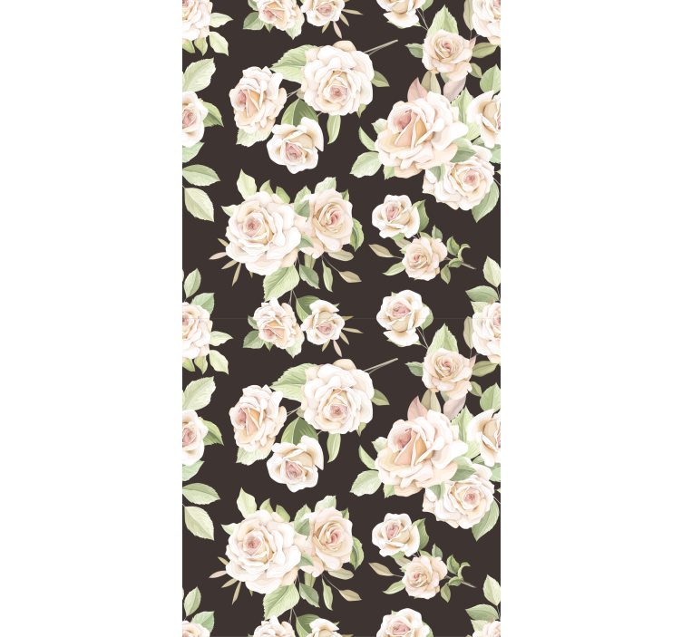 Elegant Rose Theme floral roller blind - TenStickers