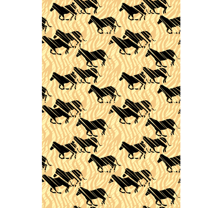 Stylized Horse Pattern animals blind - TenStickers