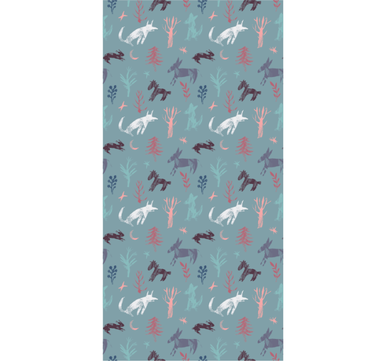 Woodland Beasts Motif animals blind - TenStickers