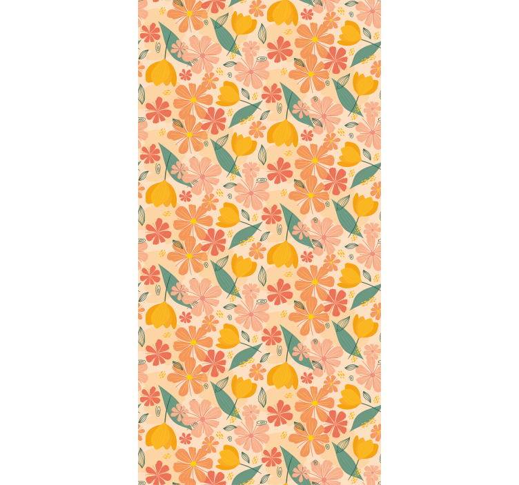 Floral Design Motif blind flowers and plants - TenStickers
