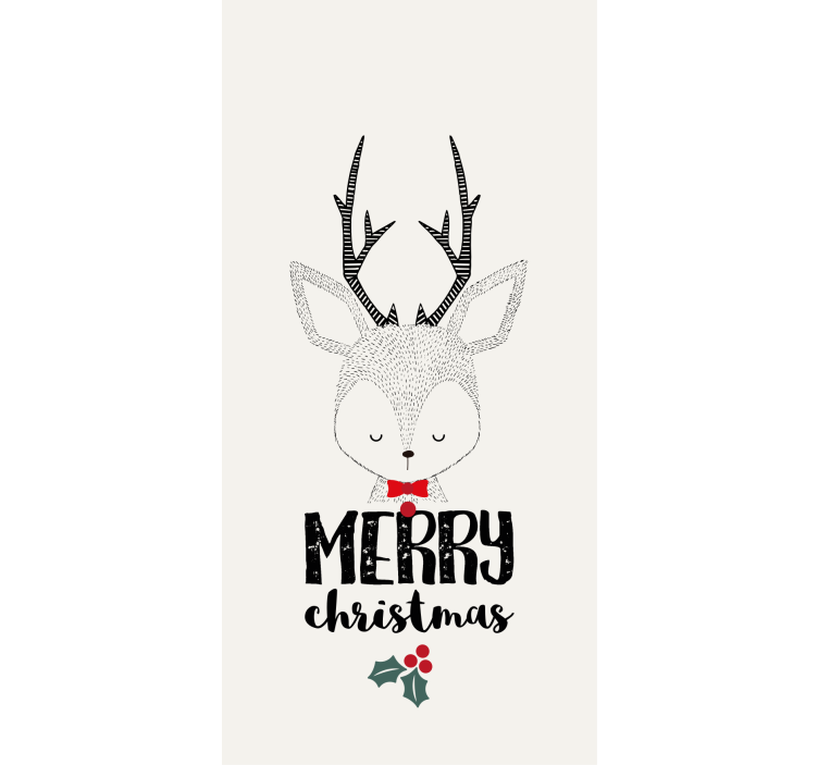 Blind christmas reindeer decor - TenStickers