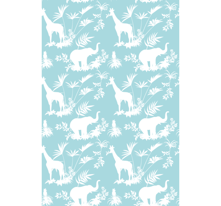 ELEPHANTS AND GIRAFFES animals blind - TenStickers