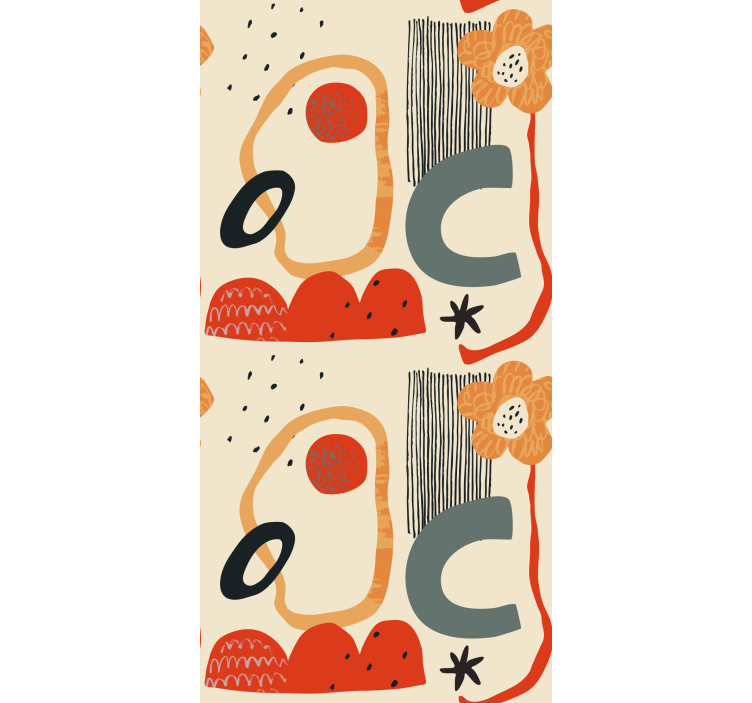 Abstract Floral Composition blind - TenStickers