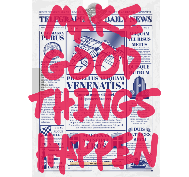 Good things happen text blind - TenStickers