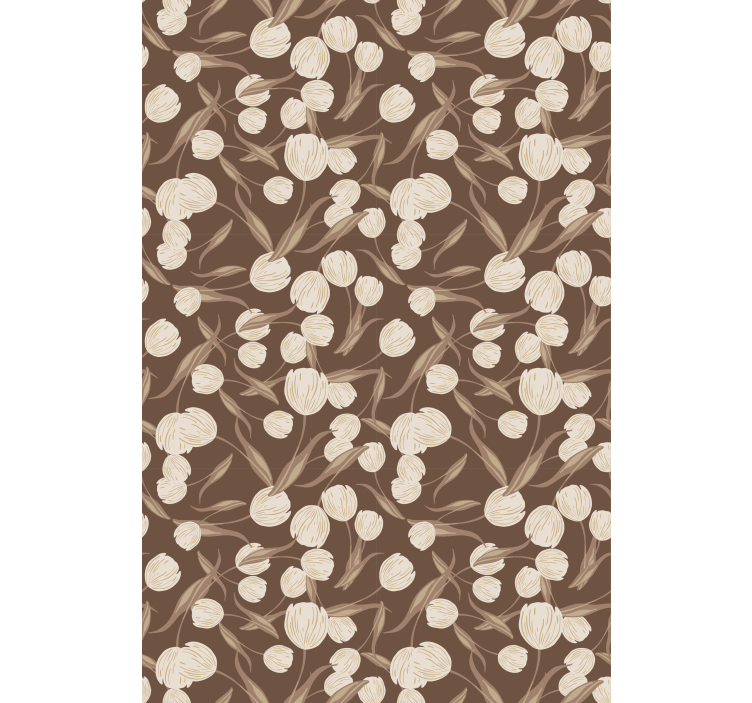 Floral Theme Motif blind flowers and plants - TenStickers