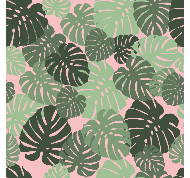 Tropical Monstera Pattern blind flowers and plants - TenStickers