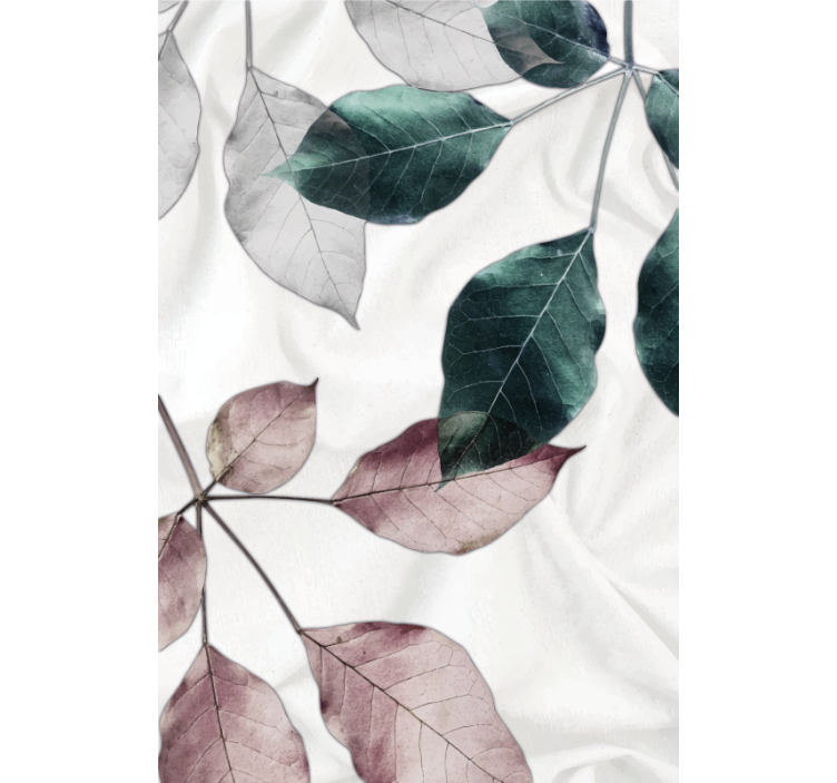 Foliage botanical theme living room blind - TenStickers