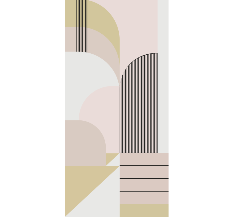 Geometric Curve Design modern blind - TenStickers